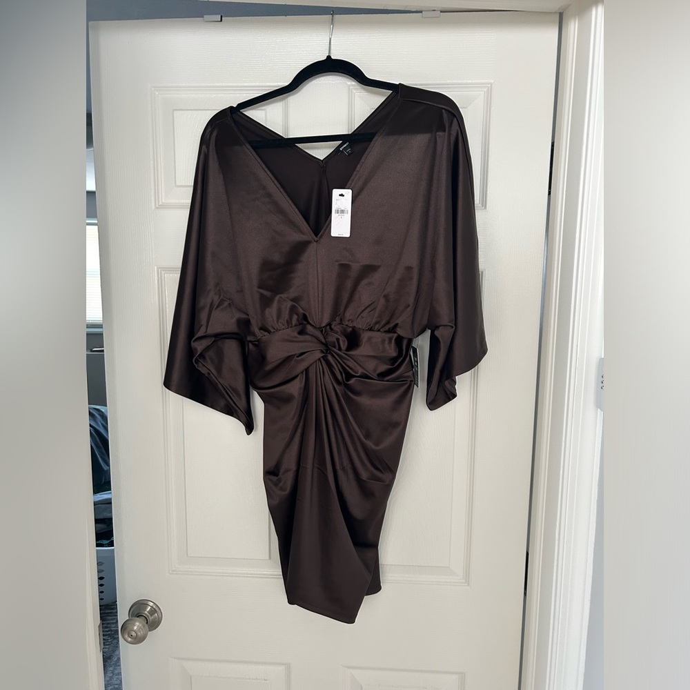 Express satin mini dress